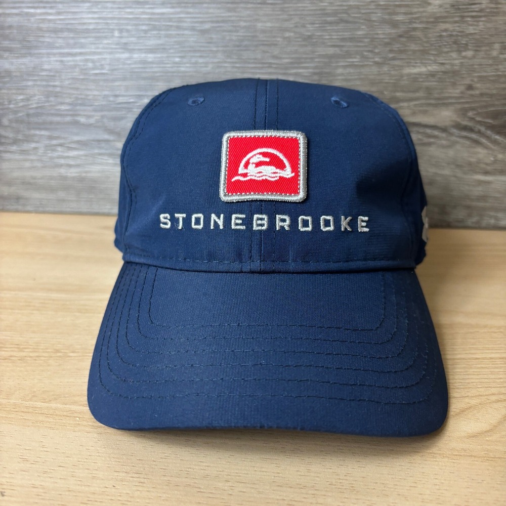 Stonebrooke Hat Cap Strap Back Blue Performance Golf Golfing Under Armour